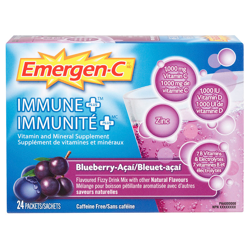 Emergen-C IMMUNE+ Blueberry-Acai (24s)